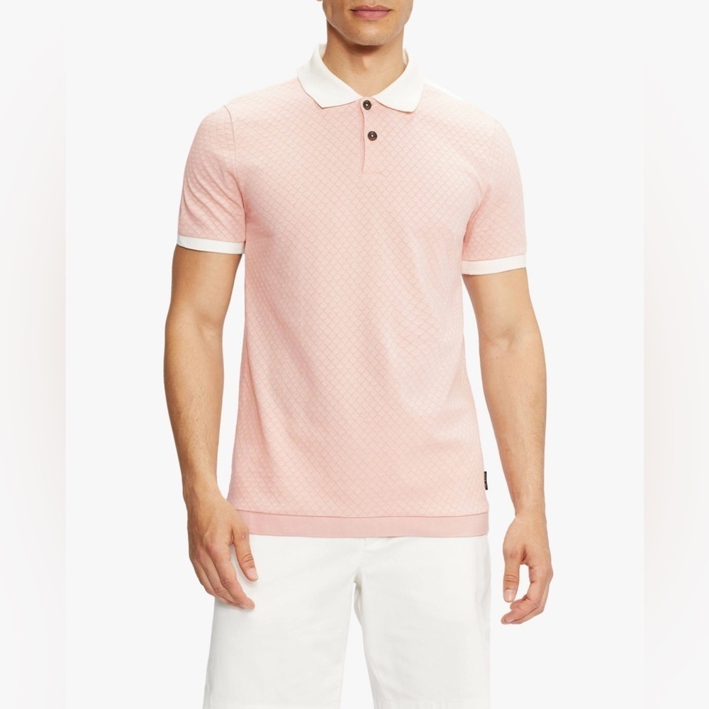 Ted Baker Men’s Virtual Polo in Light Pink